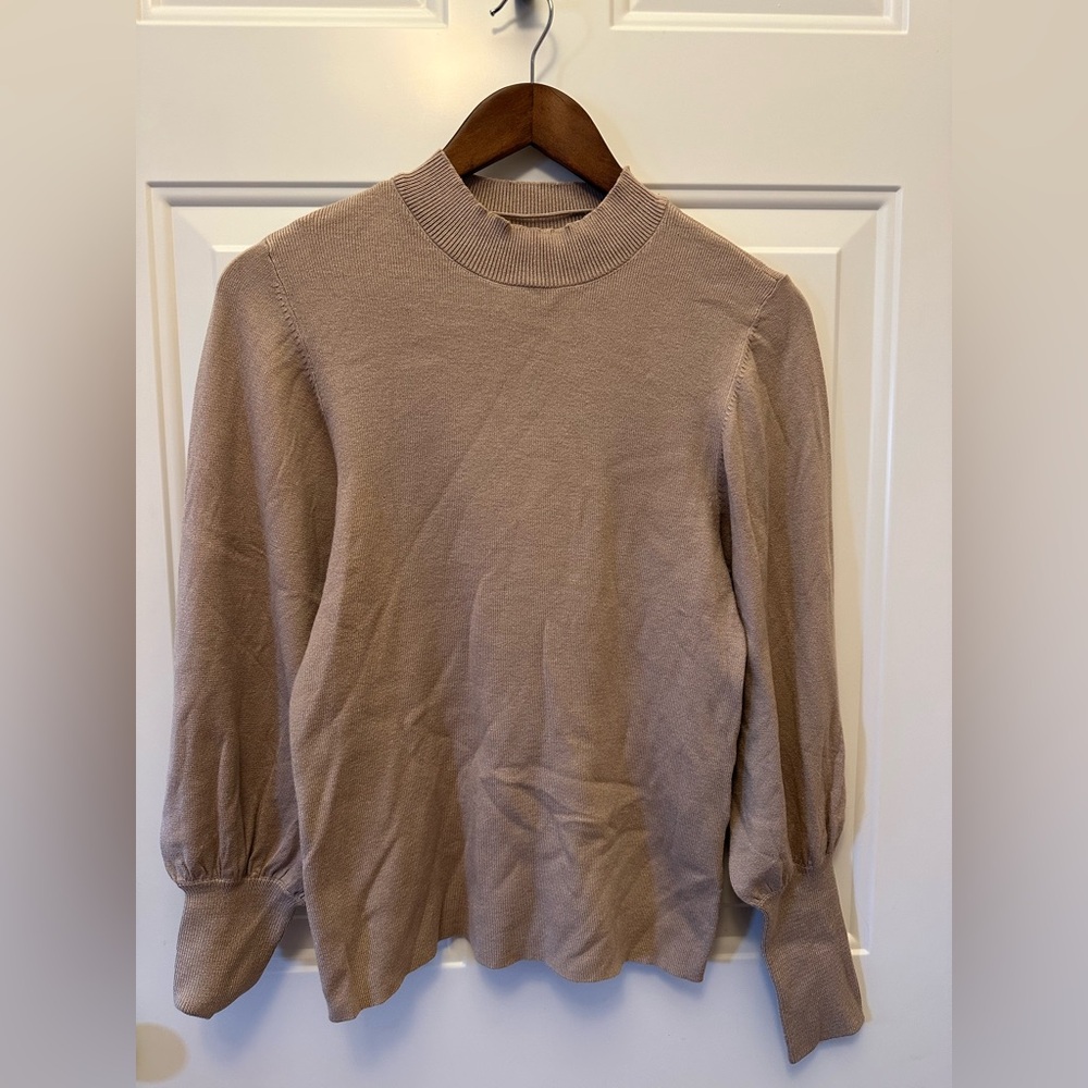 Vero Moda Mockneck Beige Sweater Sz Large